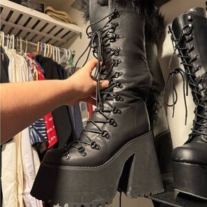Widow Godforsaken Knee High Platform Boots